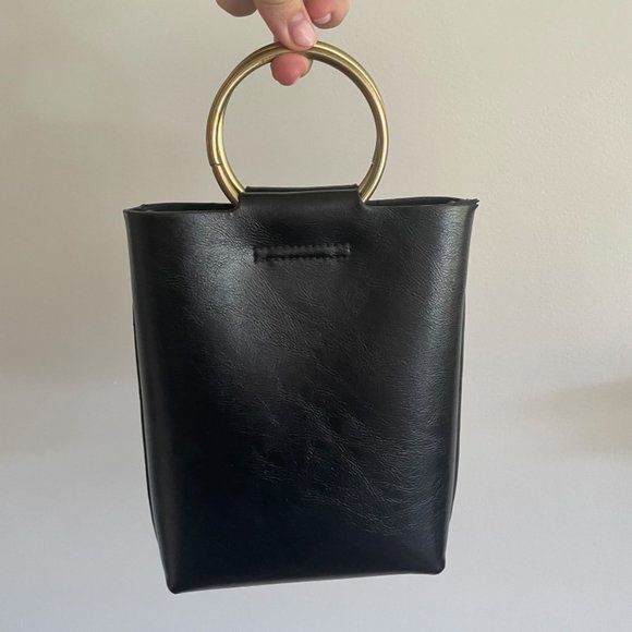 Leather Convertible Crossbody With Brass Hardware - Picture 7 of 12